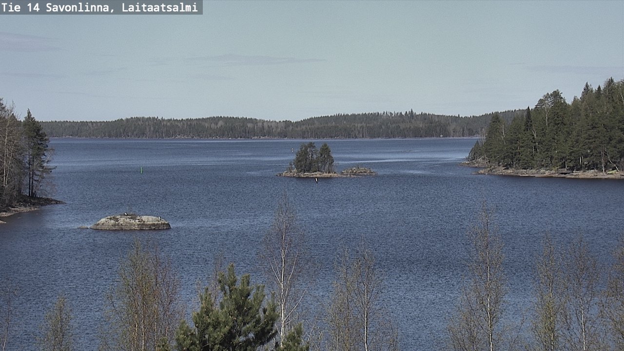 Weather Camera Image Road 14 Savonlinna, Laitaatsalmi, Savonlinna, Etelä-Savo