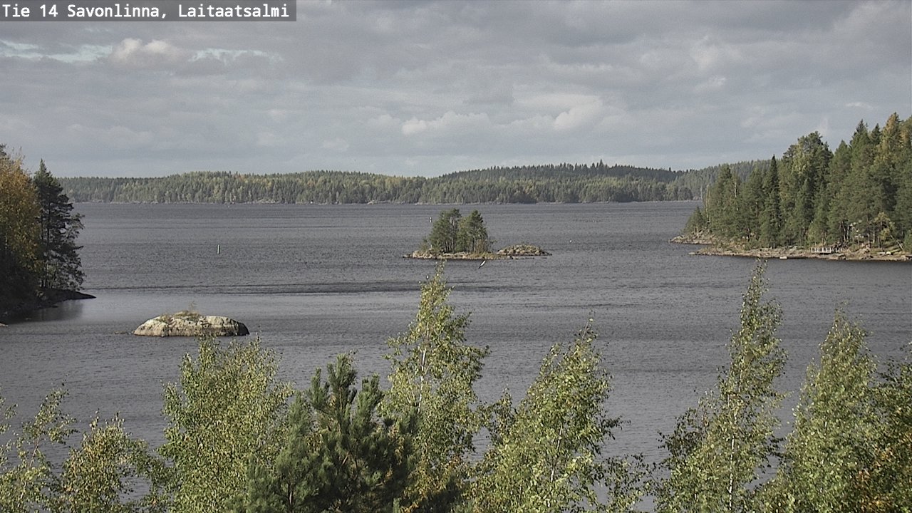 Weather Camera Image Väg 14 Nyslott, Laitaatsalmi, Savonlinna, Etelä-Savo