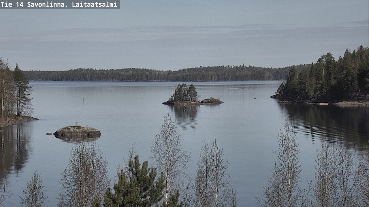 Weather Camera Image Road 14 Savonlinna, Laitaatsalmi, Savonlinna, Etelä-Savo
