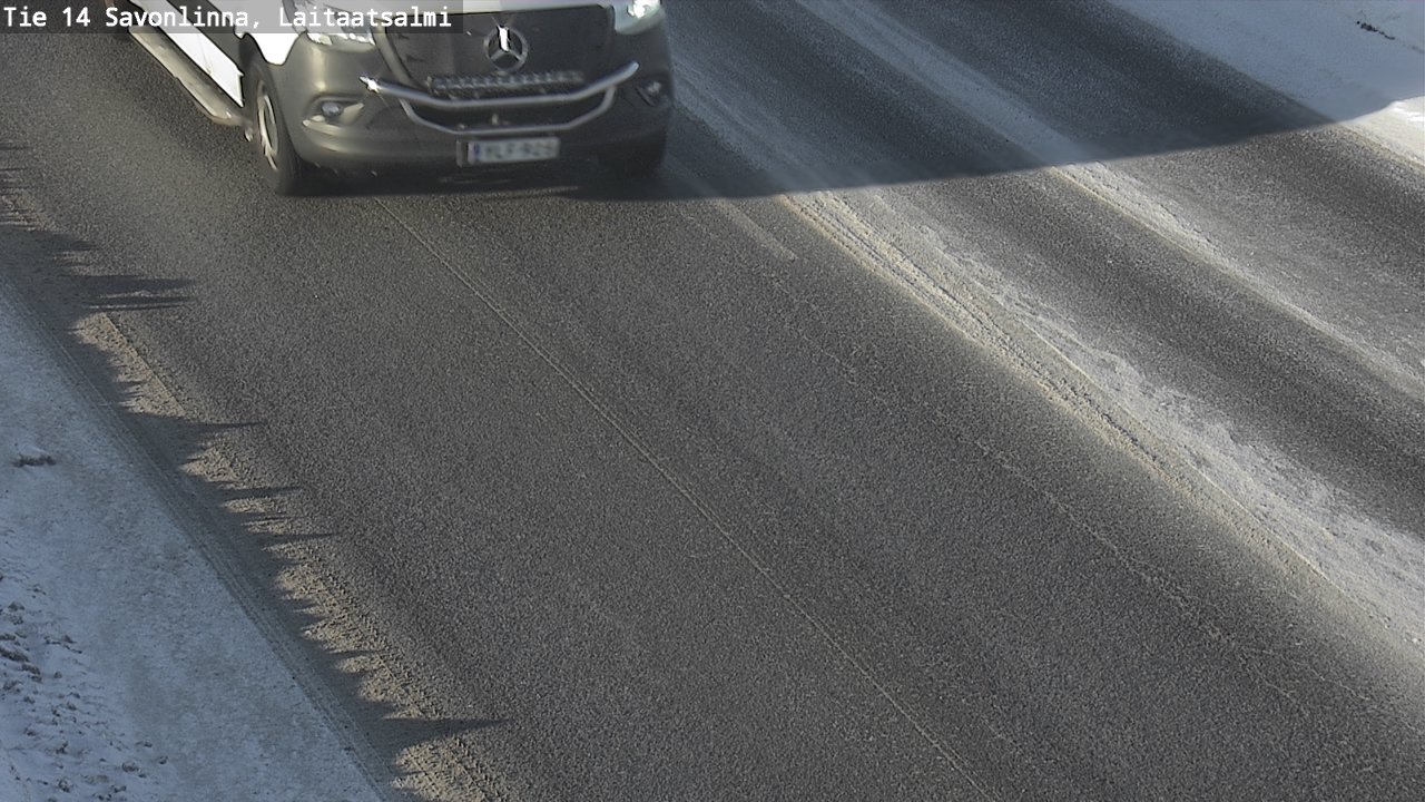 Weather Camera Image Väg 14 Nyslott, Laitaatsalmi, Savonlinna, Etelä-Savo