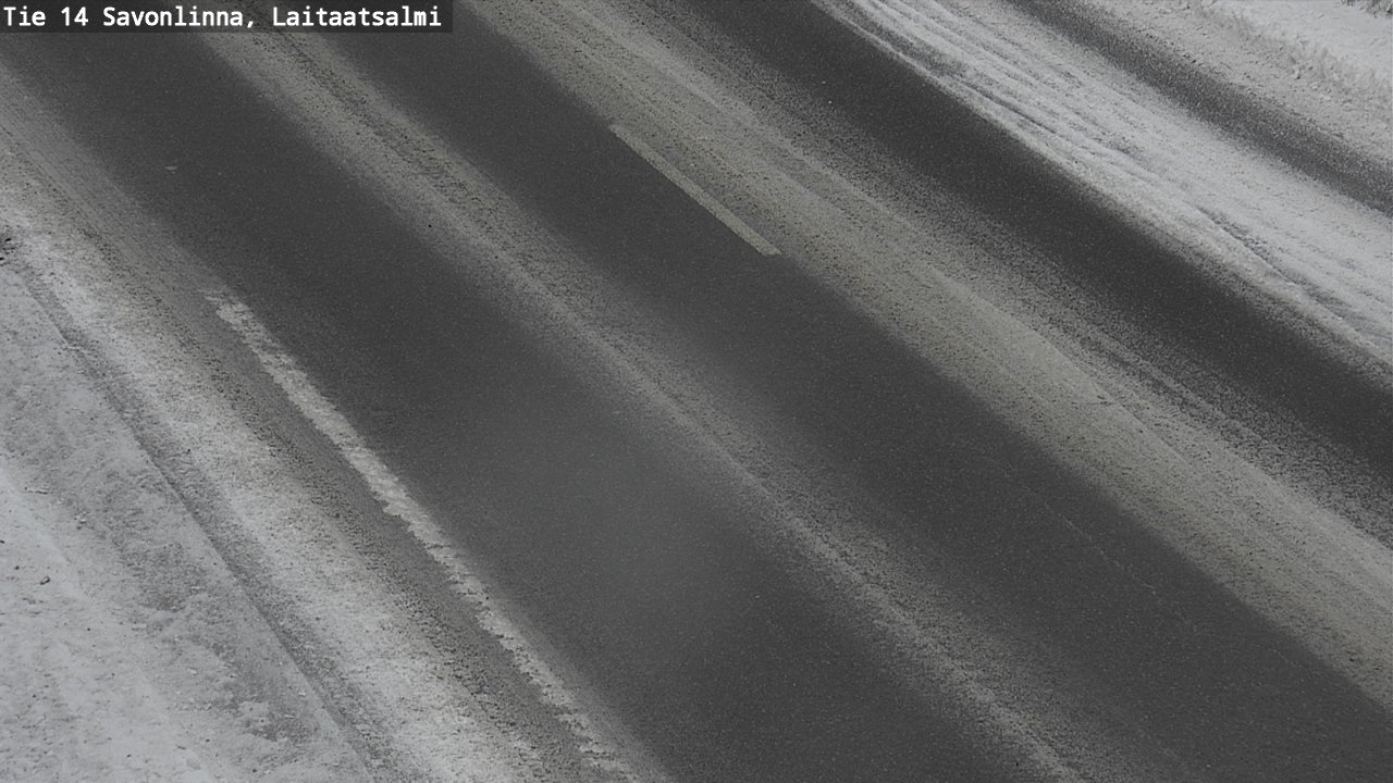 Weather Camera Image Väg 14 Nyslott, Laitaatsalmi, Savonlinna, Etelä-Savo