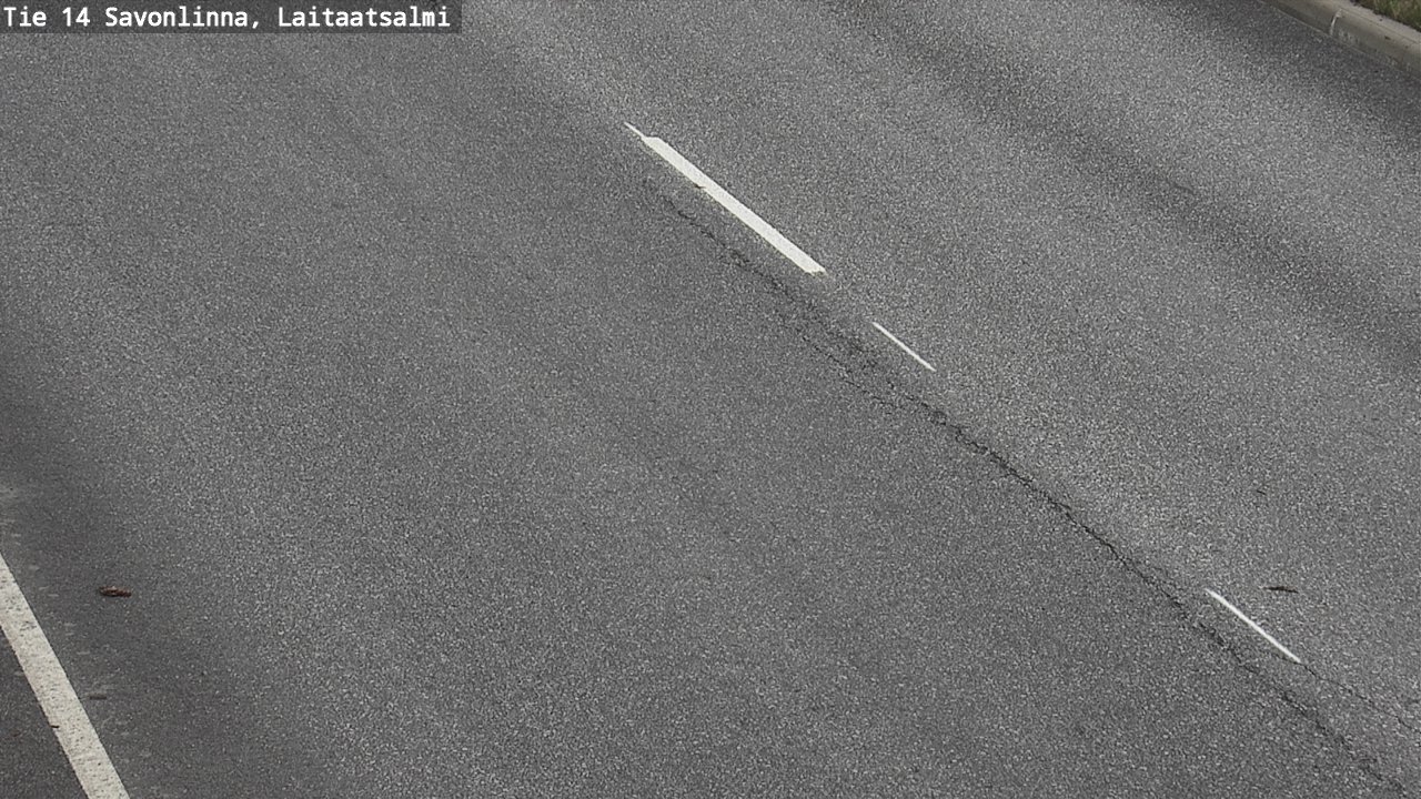 Weather Camera Image Road 14 Savonlinna, Laitaatsalmi, Savonlinna, Etelä-Savo