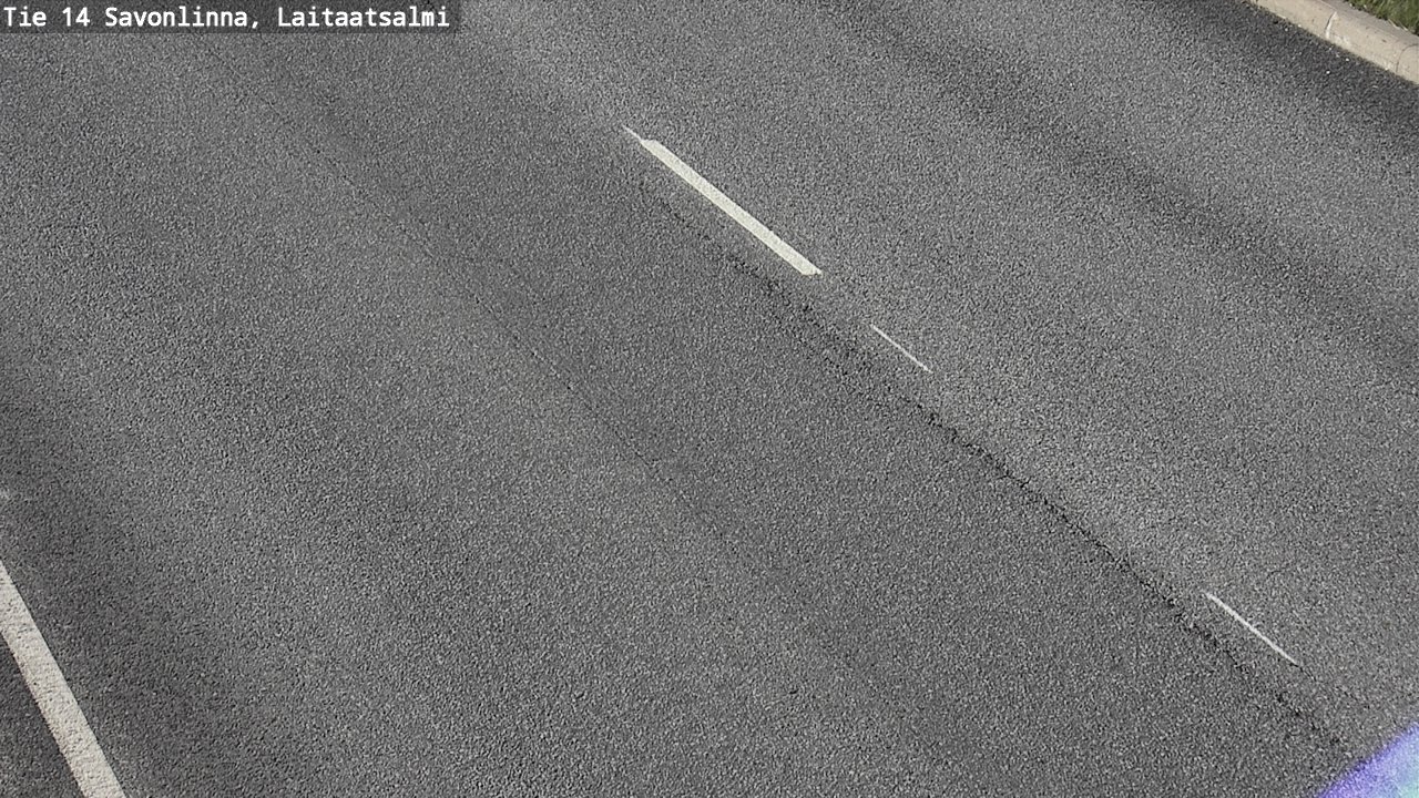 Weather Camera Image Road 14 Savonlinna, Laitaatsalmi, Savonlinna, Etelä-Savo