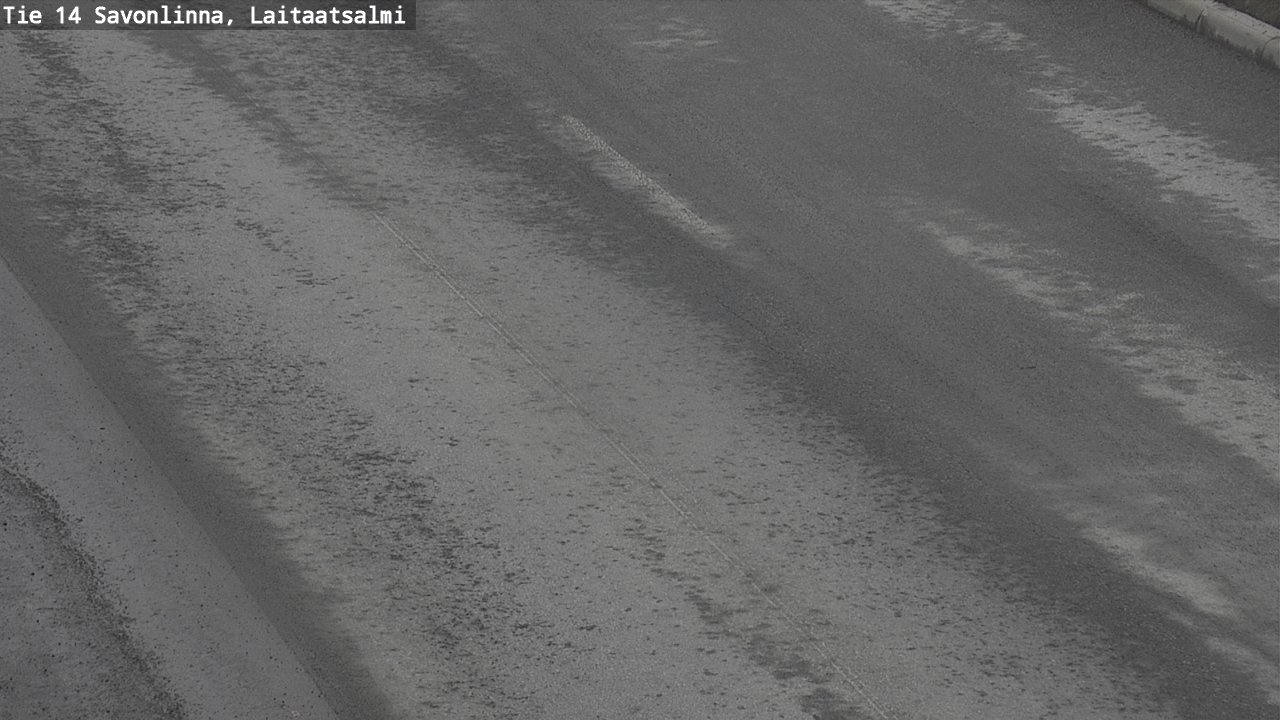 Weather Camera Image Road 14 Savonlinna, Laitaatsalmi, Savonlinna, Etelä-Savo