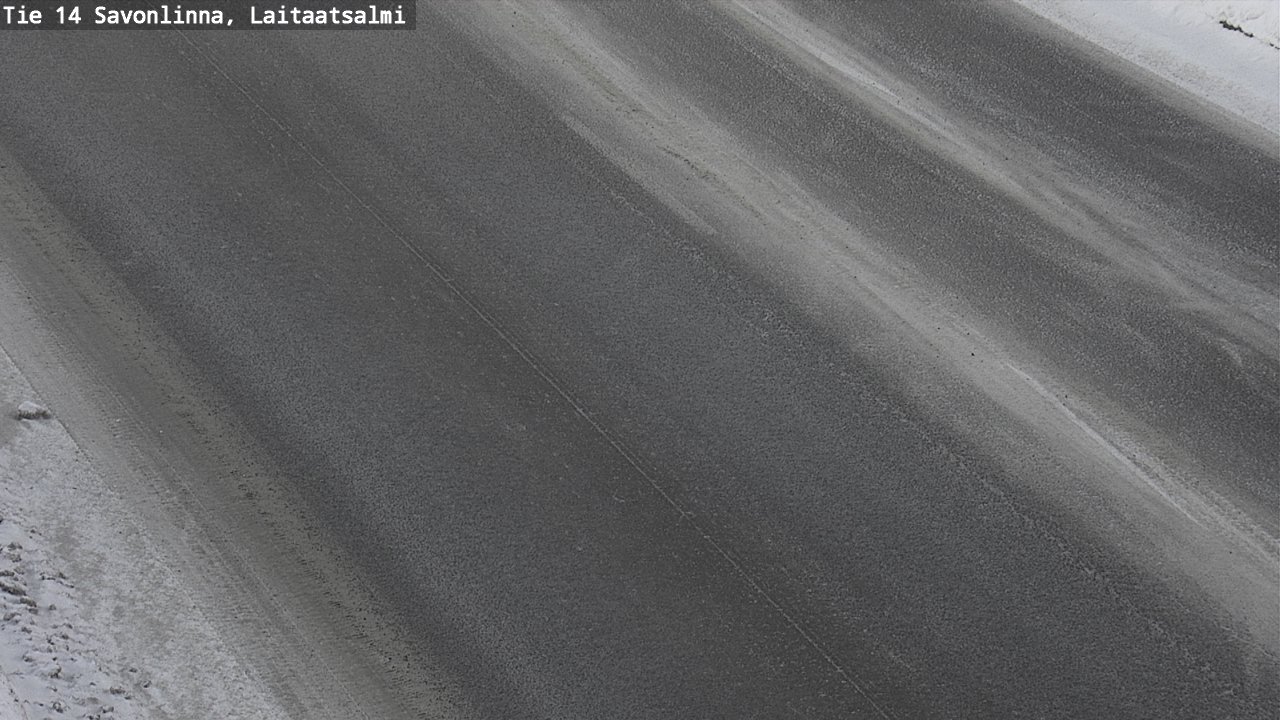 Weather Camera Image Road 14 Savonlinna, Laitaatsalmi, Savonlinna, Etelä-Savo