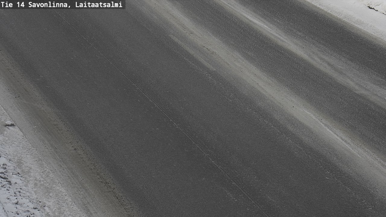 Weather Camera Image Väg 14 Nyslott, Laitaatsalmi, Savonlinna, Etelä-Savo