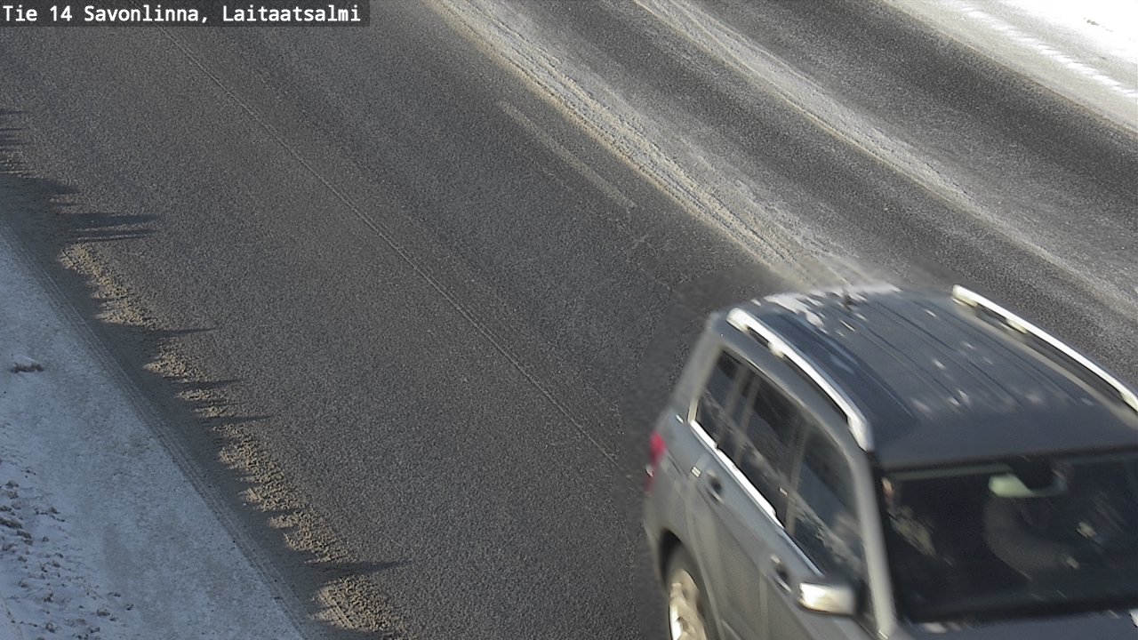 Weather Camera Image Väg 14 Nyslott, Laitaatsalmi, Savonlinna, Etelä-Savo
