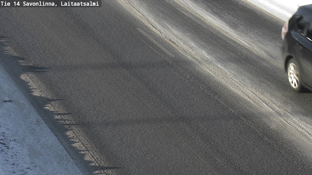 Weather Camera Image Väg 14 Nyslott, Laitaatsalmi, Savonlinna, Etelä-Savo