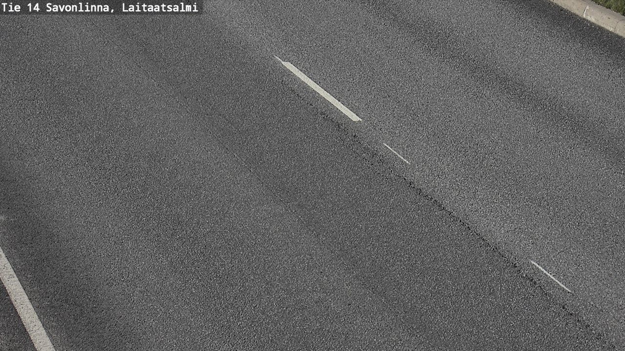 Weather Camera Image Road 14 Savonlinna, Laitaatsalmi, Savonlinna, Etelä-Savo