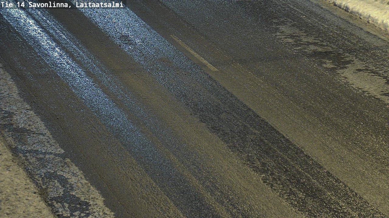 Weather Camera Image Väg 14 Nyslott, Laitaatsalmi, Savonlinna, Etelä-Savo