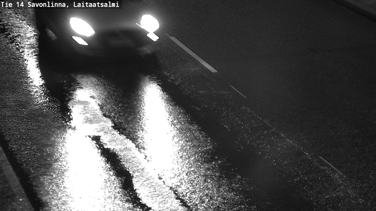 Weather Camera Image Väg 14 Nyslott, Laitaatsalmi, Savonlinna, Etelä-Savo