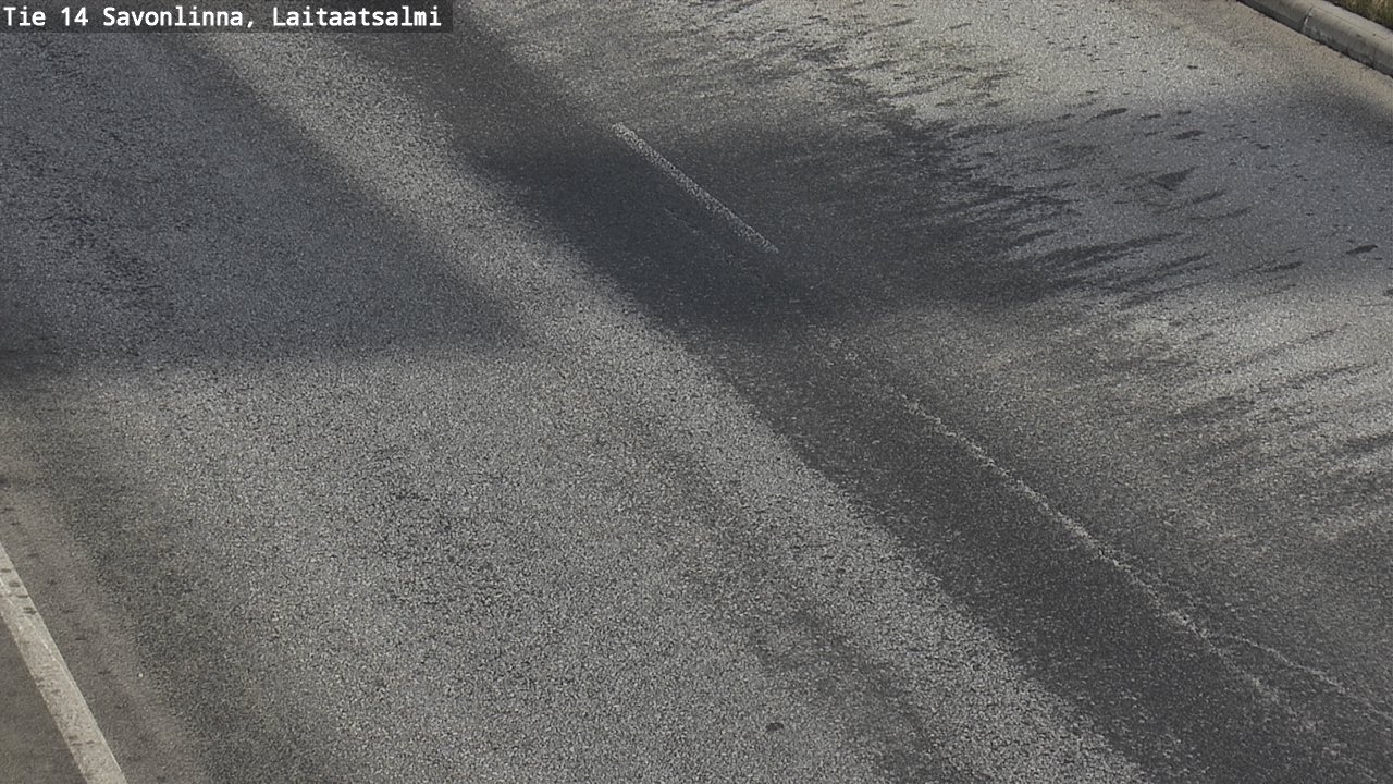 Weather Camera Image Väg 14 Nyslott, Laitaatsalmi, Savonlinna, Etelä-Savo