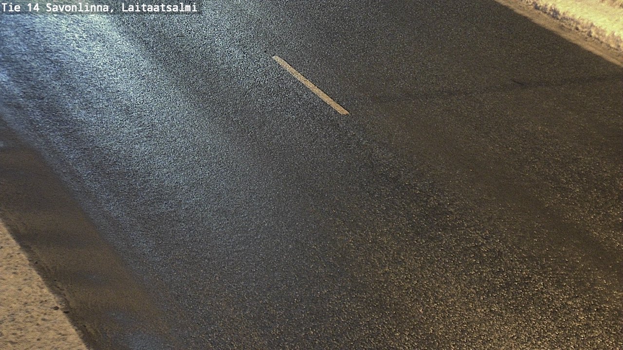 Weather Camera Image Väg 14 Nyslott, Laitaatsalmi, Savonlinna, Etelä-Savo