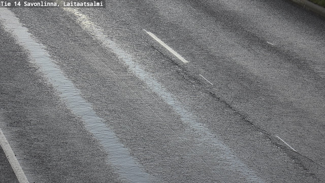 Weather Camera Image Väg 14 Nyslott, Laitaatsalmi, Savonlinna, Etelä-Savo