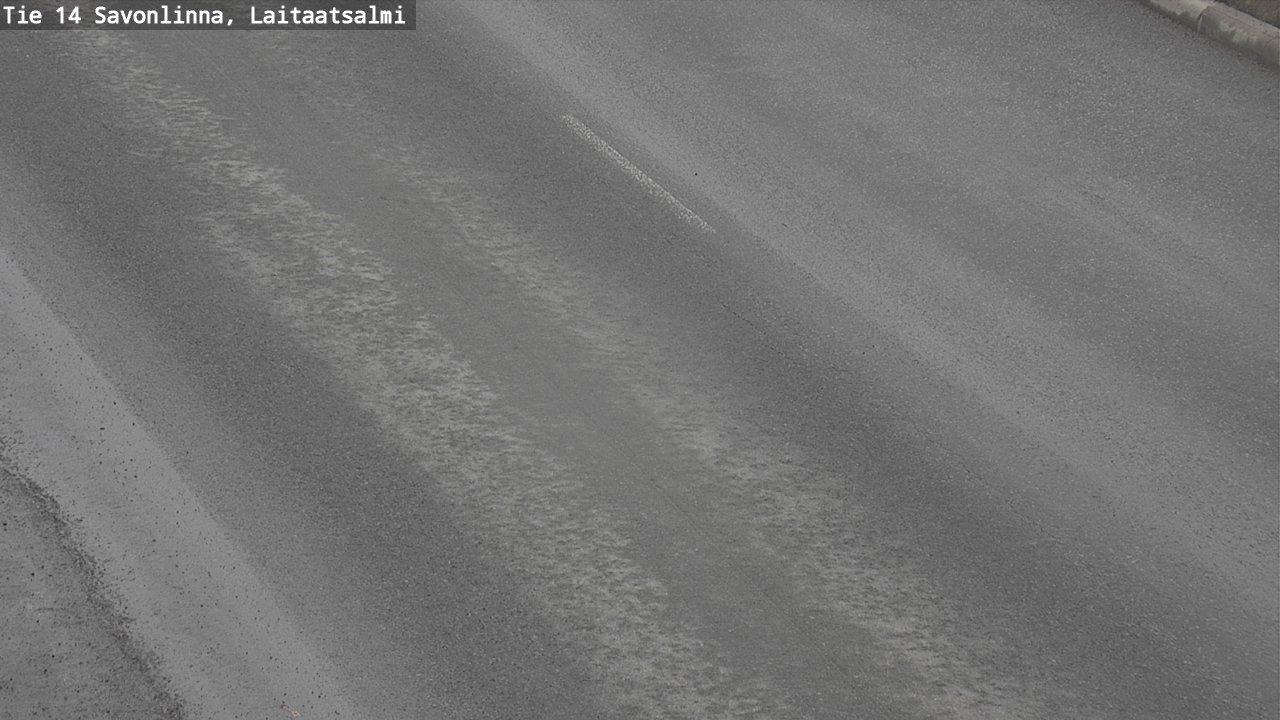 Weather Camera Image Road 14 Savonlinna, Laitaatsalmi, Savonlinna, Etelä-Savo