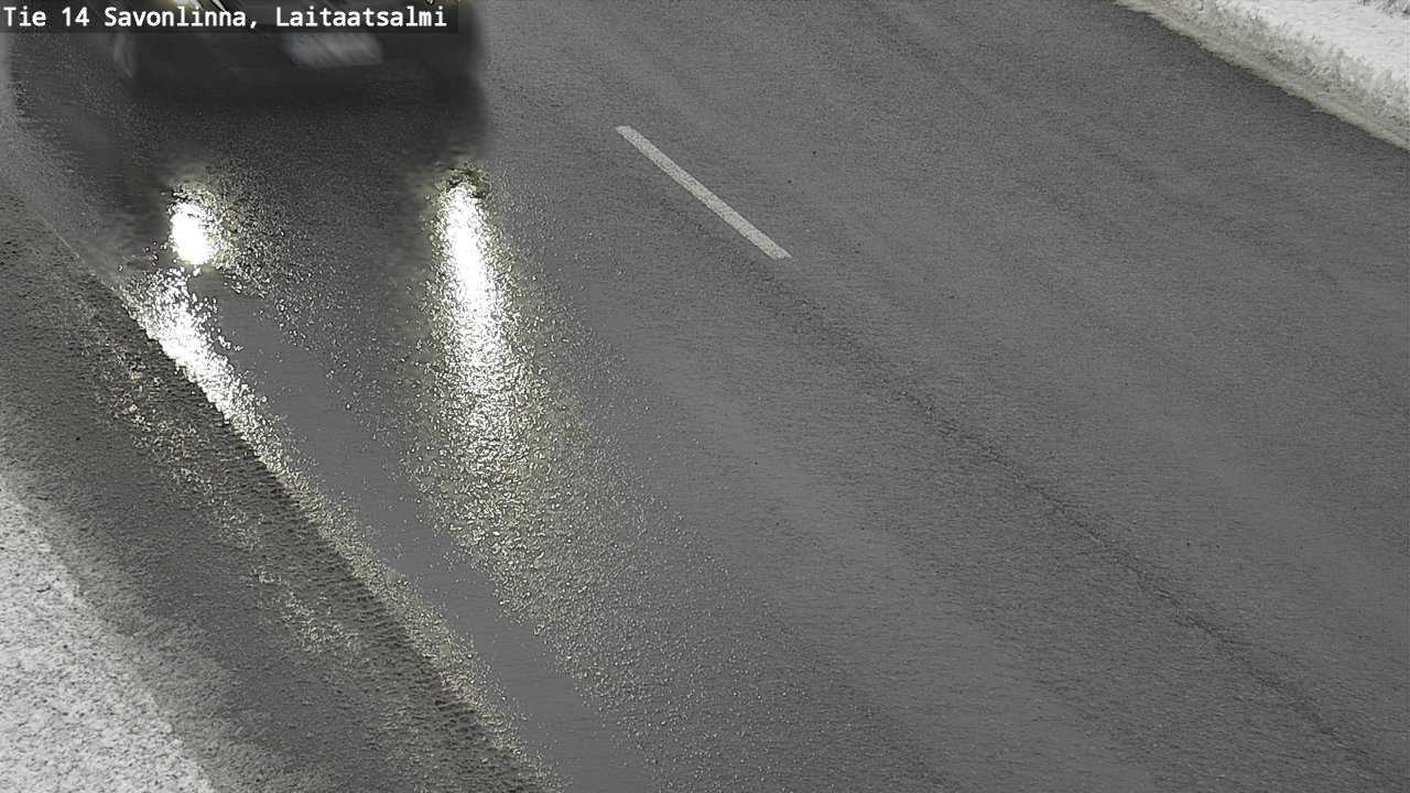 Weather Camera Image Väg 14 Nyslott, Laitaatsalmi, Savonlinna, Etelä-Savo