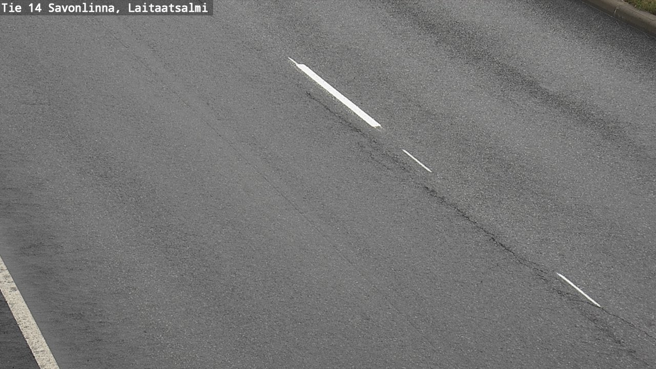 Weather Camera Image Road 14 Savonlinna, Laitaatsalmi, Savonlinna, Etelä-Savo