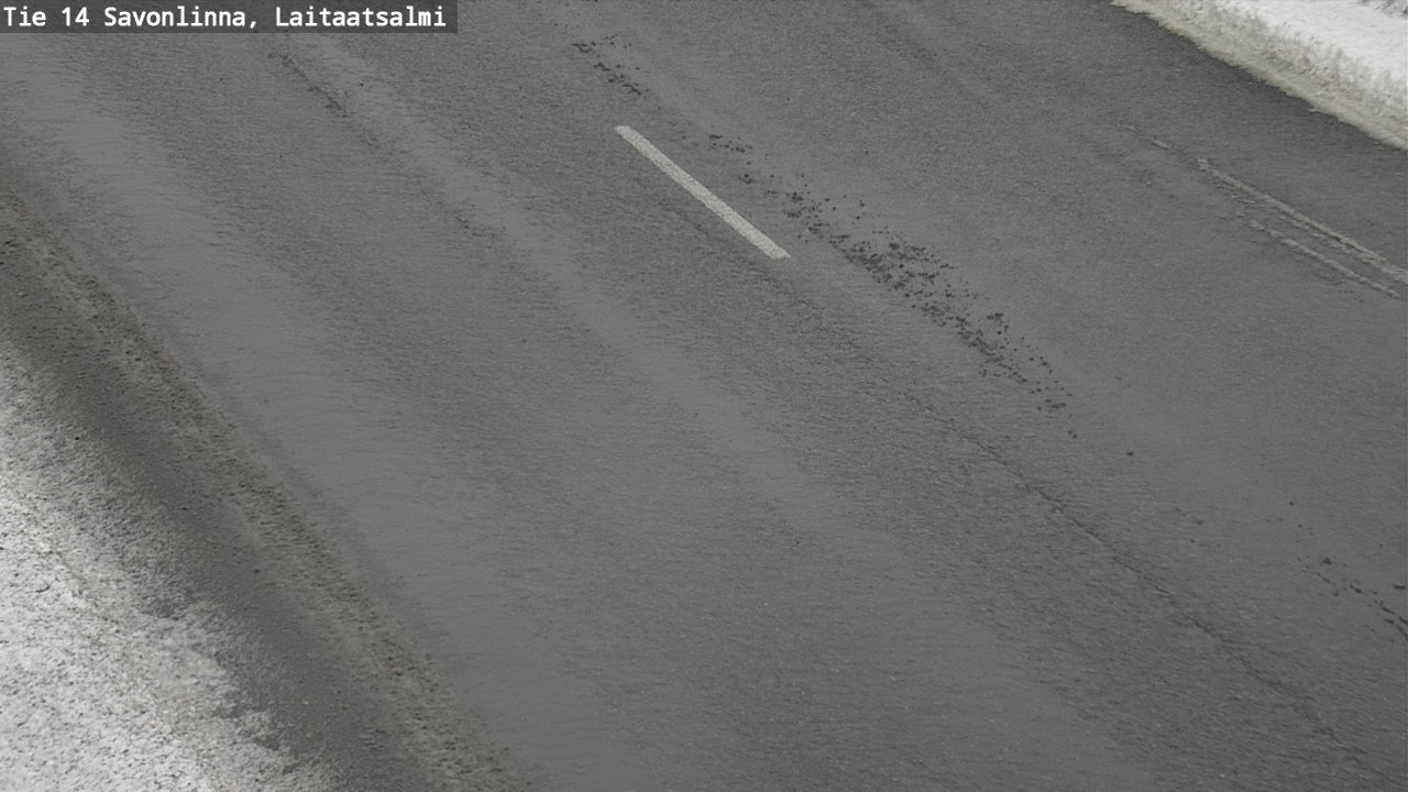 Weather Camera Image Väg 14 Nyslott, Laitaatsalmi, Savonlinna, Etelä-Savo