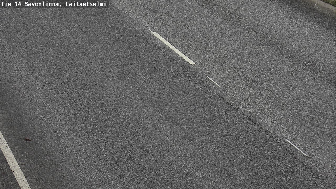 Weather Camera Image Road 14 Savonlinna, Laitaatsalmi, Savonlinna, Etelä-Savo