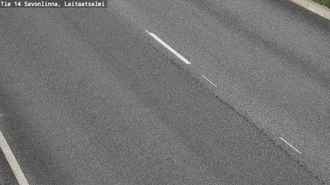 Weather Camera Image Road 14 Savonlinna, Laitaatsalmi, Savonlinna, Etelä-Savo
