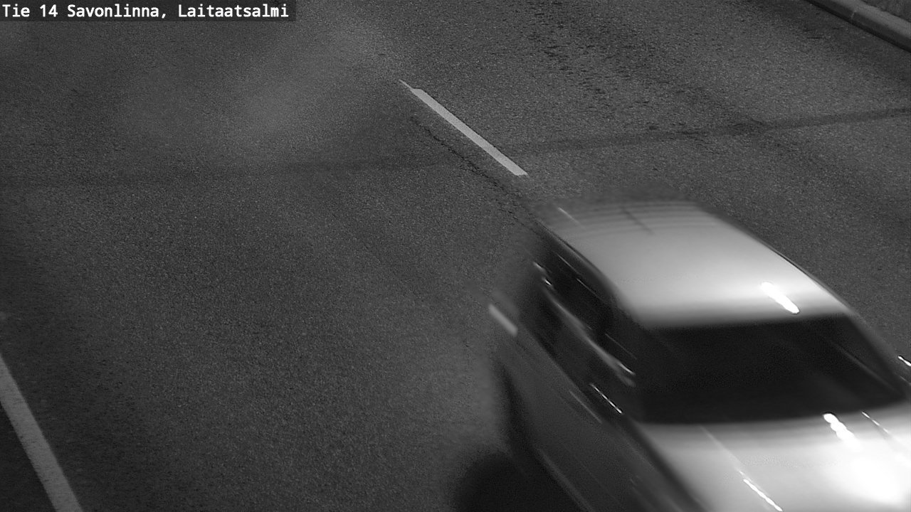 Weather Camera Image Väg 14 Nyslott, Laitaatsalmi, Savonlinna, Etelä-Savo