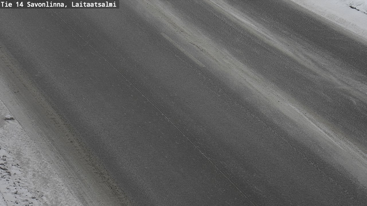 Weather Camera Image Road 14 Savonlinna, Laitaatsalmi, Savonlinna, Etelä-Savo