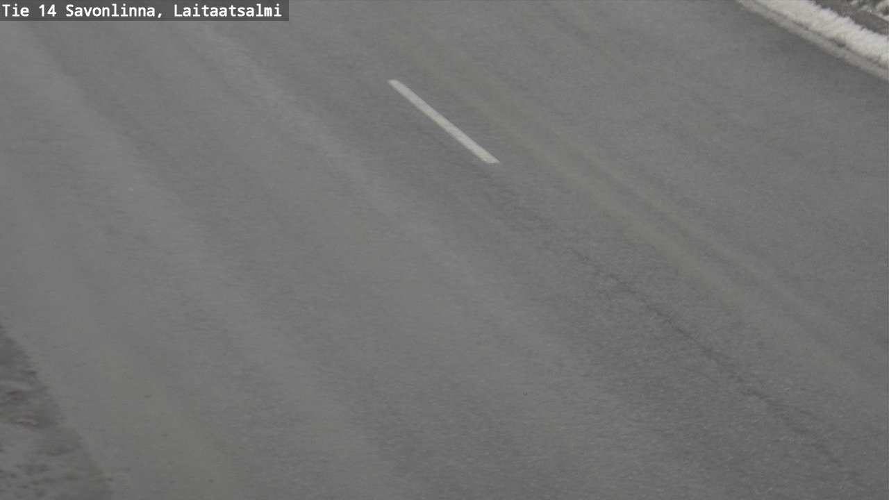 Weather Camera Image Väg 14 Nyslott, Laitaatsalmi, Savonlinna, Etelä-Savo