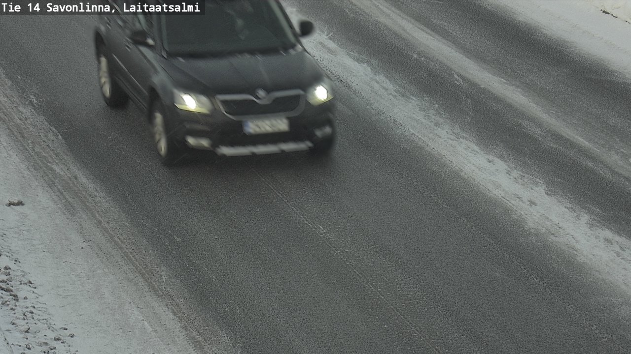 Weather Camera Image Väg 14 Nyslott, Laitaatsalmi, Savonlinna, Etelä-Savo