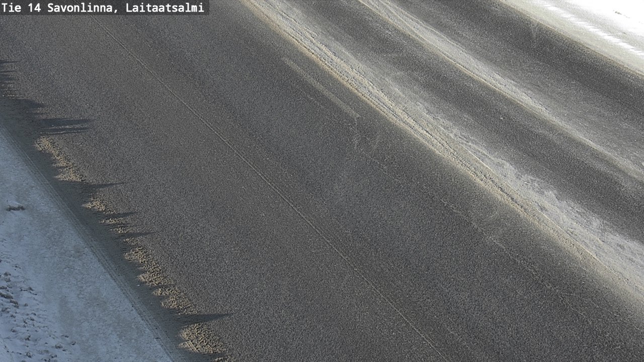 Weather Camera Image Väg 14 Nyslott, Laitaatsalmi, Savonlinna, Etelä-Savo