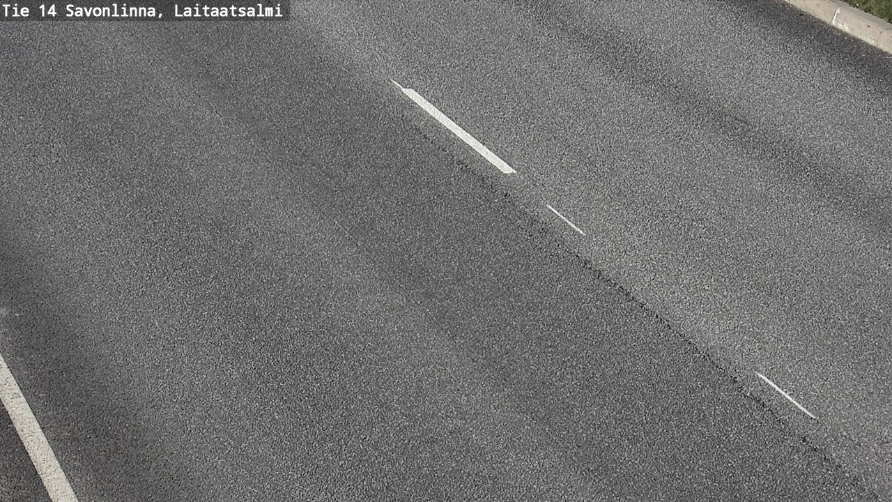 Weather Camera Image Road 14 Savonlinna, Laitaatsalmi, Savonlinna, Etelä-Savo