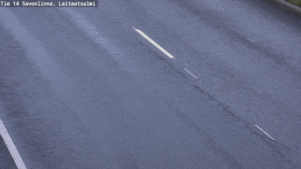 Weather Camera Image Väg 14 Nyslott, Laitaatsalmi, Savonlinna, Etelä-Savo