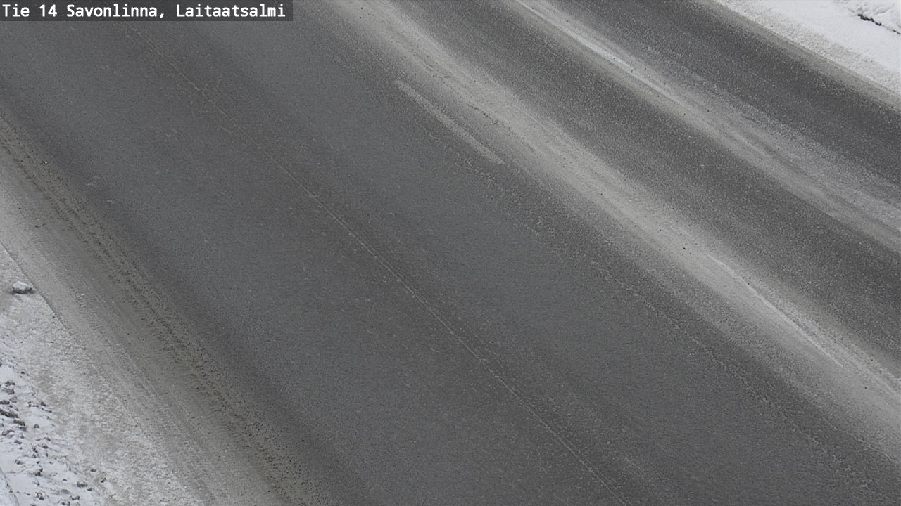 Weather Camera Image Road 14 Savonlinna, Laitaatsalmi, Savonlinna, Etelä-Savo