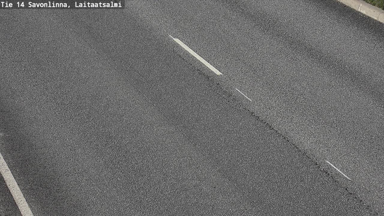 Weather Camera Image Road 14 Savonlinna, Laitaatsalmi, Savonlinna, Etelä-Savo