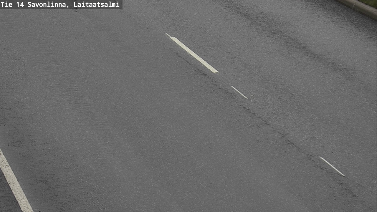 Weather Camera Image Väg 14 Nyslott, Laitaatsalmi, Savonlinna, Etelä-Savo