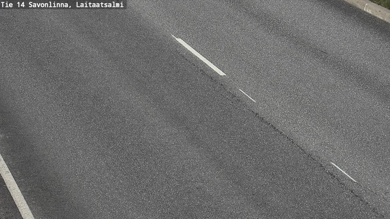 Weather Camera Image Road 14 Savonlinna, Laitaatsalmi, Savonlinna, Etelä-Savo