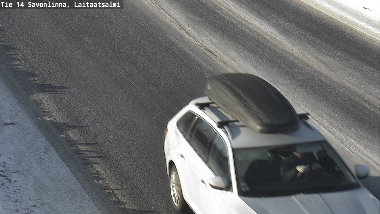 Weather Camera Image Road 14 Savonlinna, Laitaatsalmi, Savonlinna, Etelä-Savo