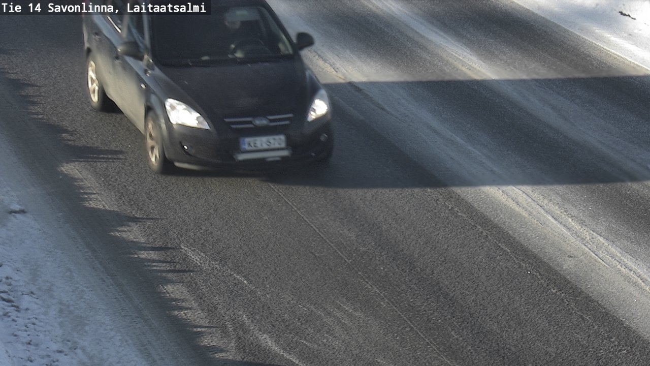 Weather Camera Image Road 14 Savonlinna, Laitaatsalmi, Savonlinna, Etelä-Savo