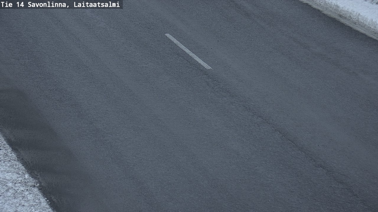 Weather Camera Image Väg 14 Nyslott, Laitaatsalmi, Savonlinna, Etelä-Savo