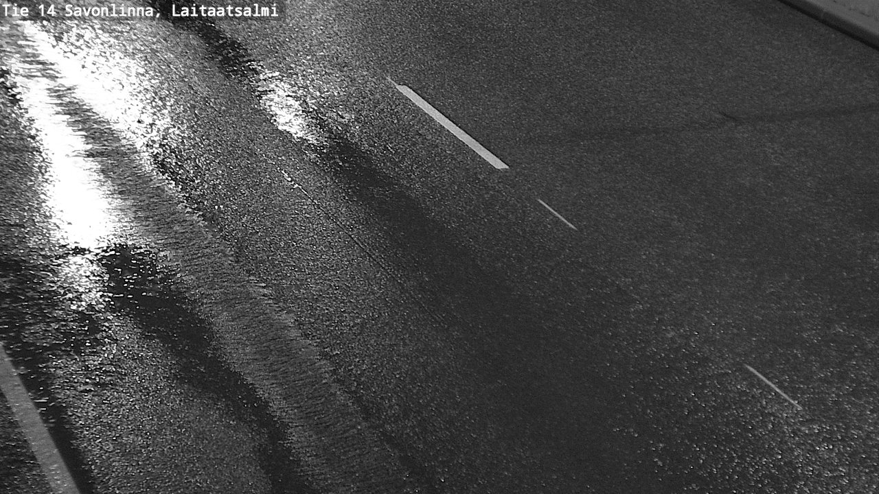 Weather Camera Image Väg 14 Nyslott, Laitaatsalmi, Savonlinna, Etelä-Savo