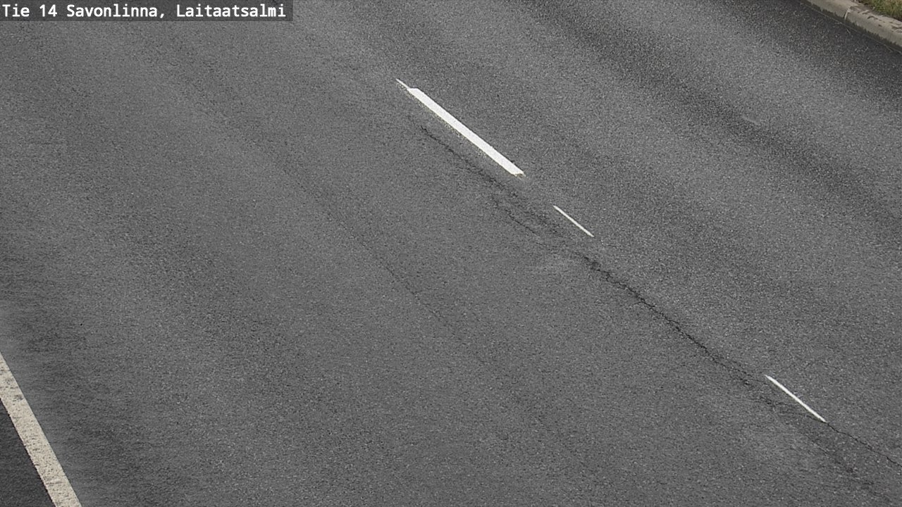 Weather Camera Image Road 14 Savonlinna, Laitaatsalmi, Savonlinna, Etelä-Savo