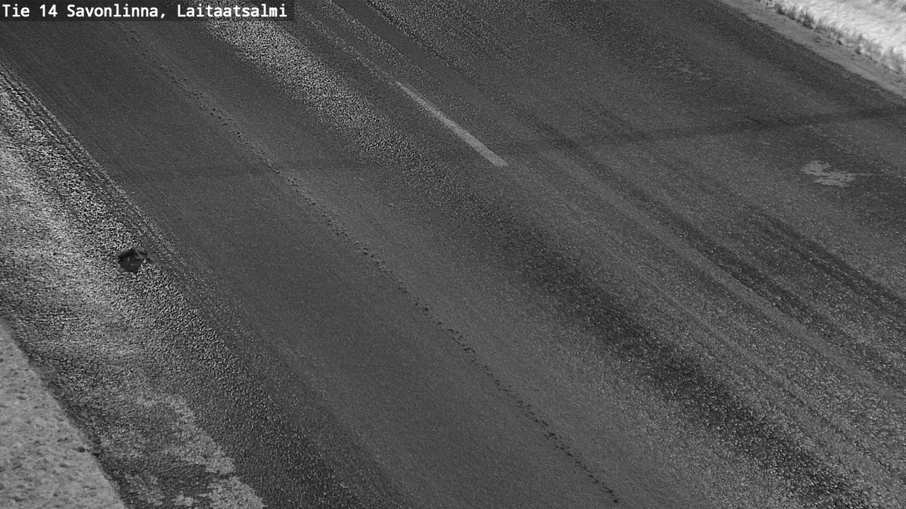 Weather Camera Image Väg 14 Nyslott, Laitaatsalmi, Savonlinna, Etelä-Savo
