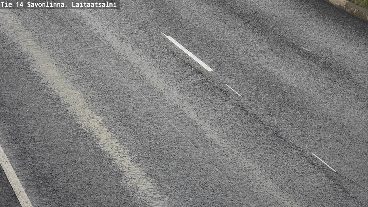 Weather Camera Image Väg 14 Nyslott, Laitaatsalmi, Savonlinna, Etelä-Savo