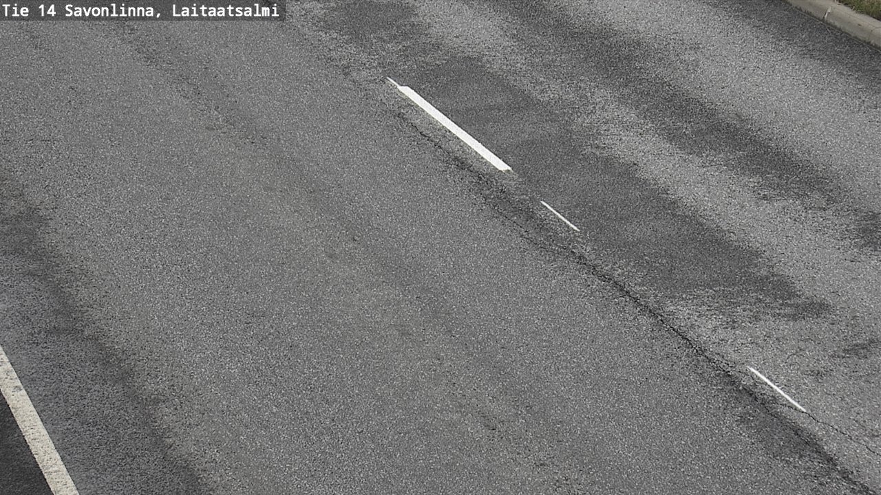 Weather Camera Image Road 14 Savonlinna, Laitaatsalmi, Savonlinna, Etelä-Savo