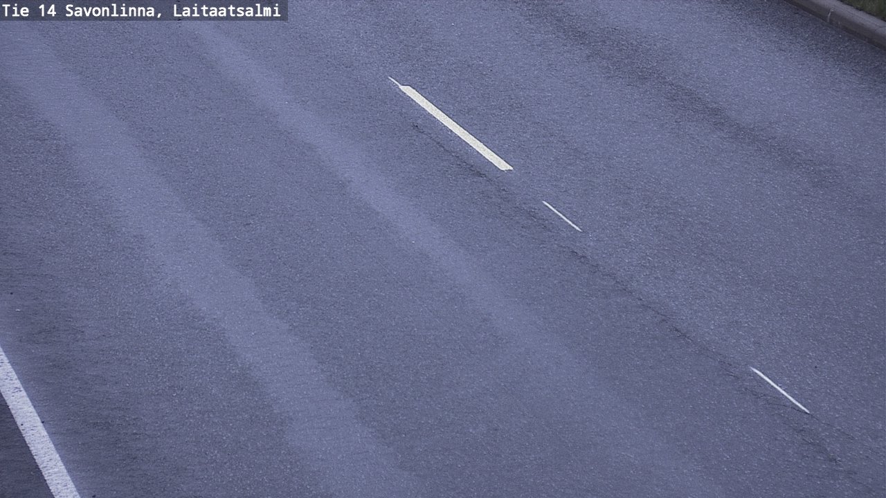 Weather Camera Image Väg 14 Nyslott, Laitaatsalmi, Savonlinna, Etelä-Savo