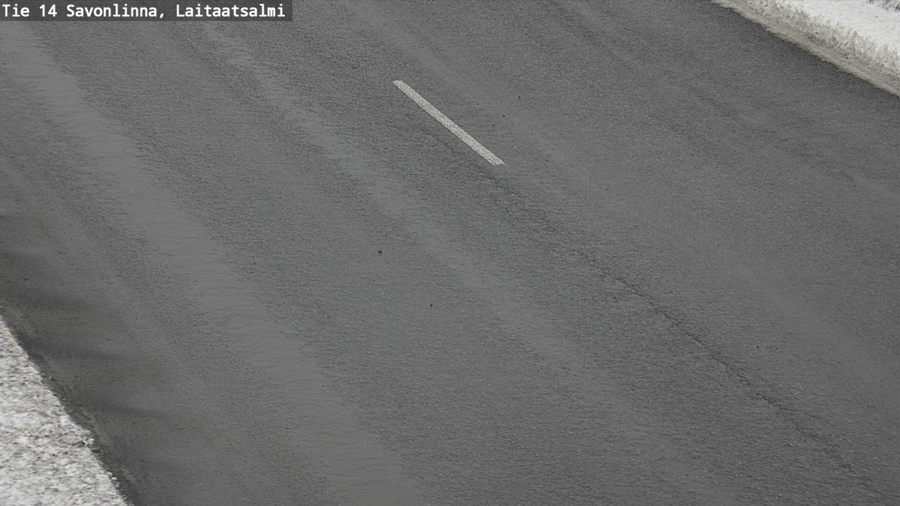 Weather Camera Image Väg 14 Nyslott, Laitaatsalmi, Savonlinna, Etelä-Savo
