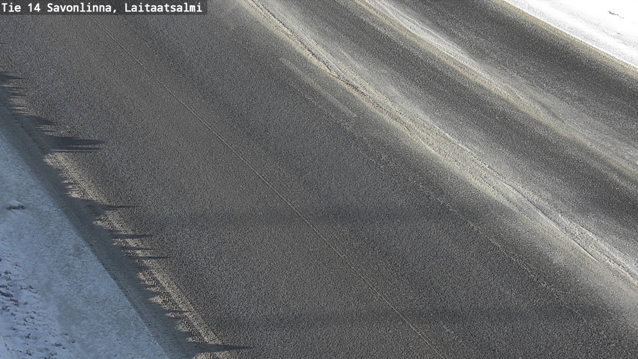 Weather Camera Image Väg 14 Nyslott, Laitaatsalmi, Savonlinna, Etelä-Savo
