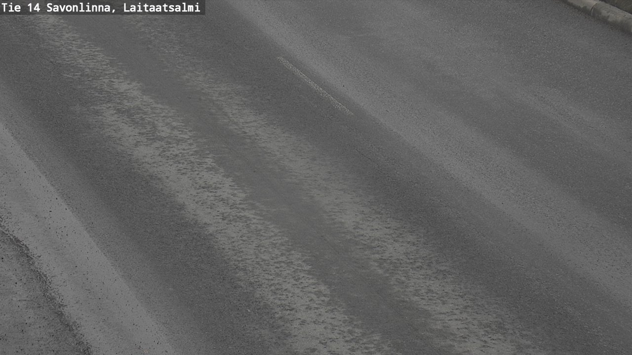 Weather Camera Image Road 14 Savonlinna, Laitaatsalmi, Savonlinna, Etelä-Savo