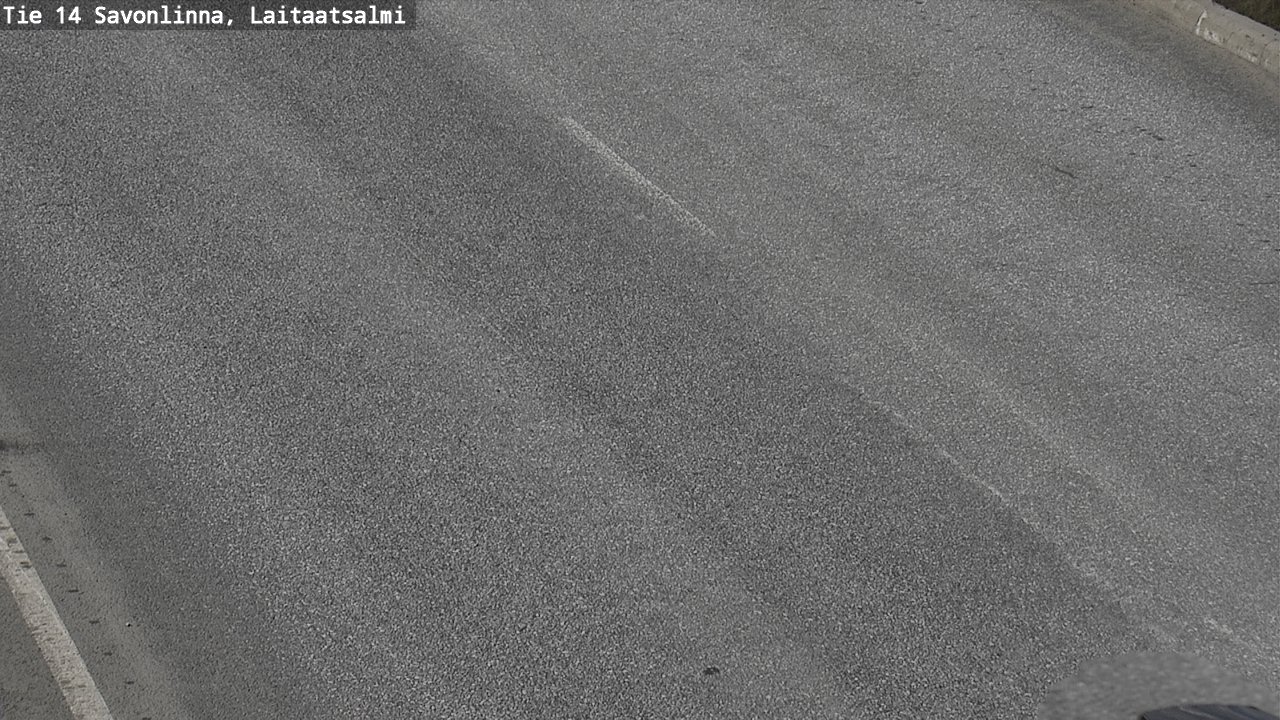 Weather Camera Image Väg 14 Nyslott, Laitaatsalmi, Savonlinna, Etelä-Savo