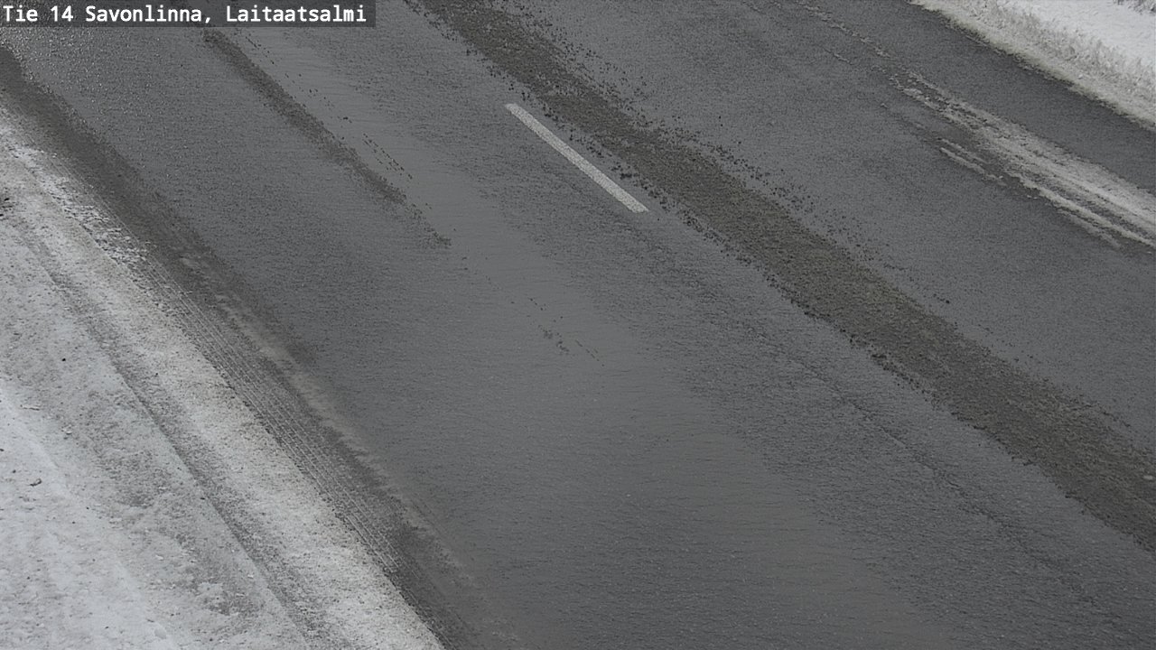 Weather Camera Image Väg 14 Nyslott, Laitaatsalmi, Savonlinna, Etelä-Savo