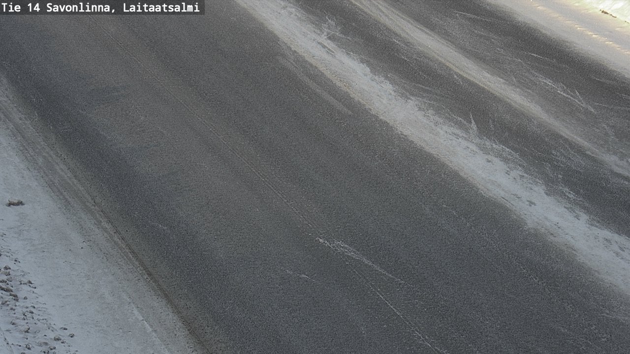 Weather Camera Image Väg 14 Nyslott, Laitaatsalmi, Savonlinna, Etelä-Savo